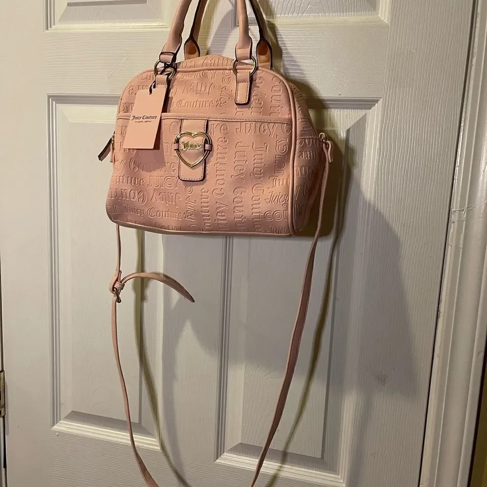 NWT Juicy Couture dusty blush addicted to love  Synthetic satchel/crossbody bag